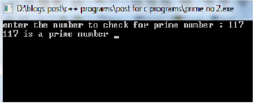 write a program to print prime numbers from 1 to 100 in c++